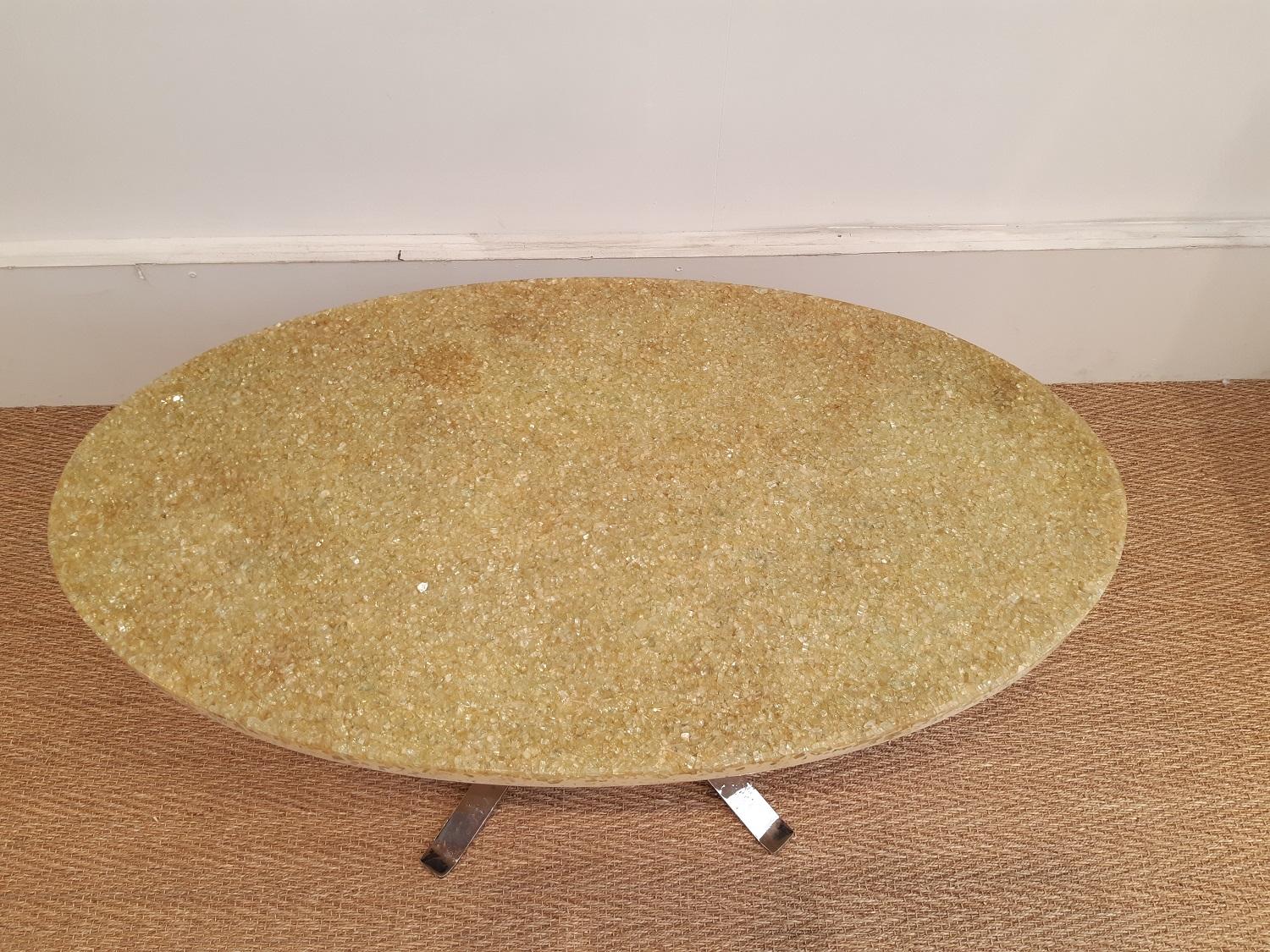 Pierre Giraudon French Design Resin Coffee Table, 1970 3