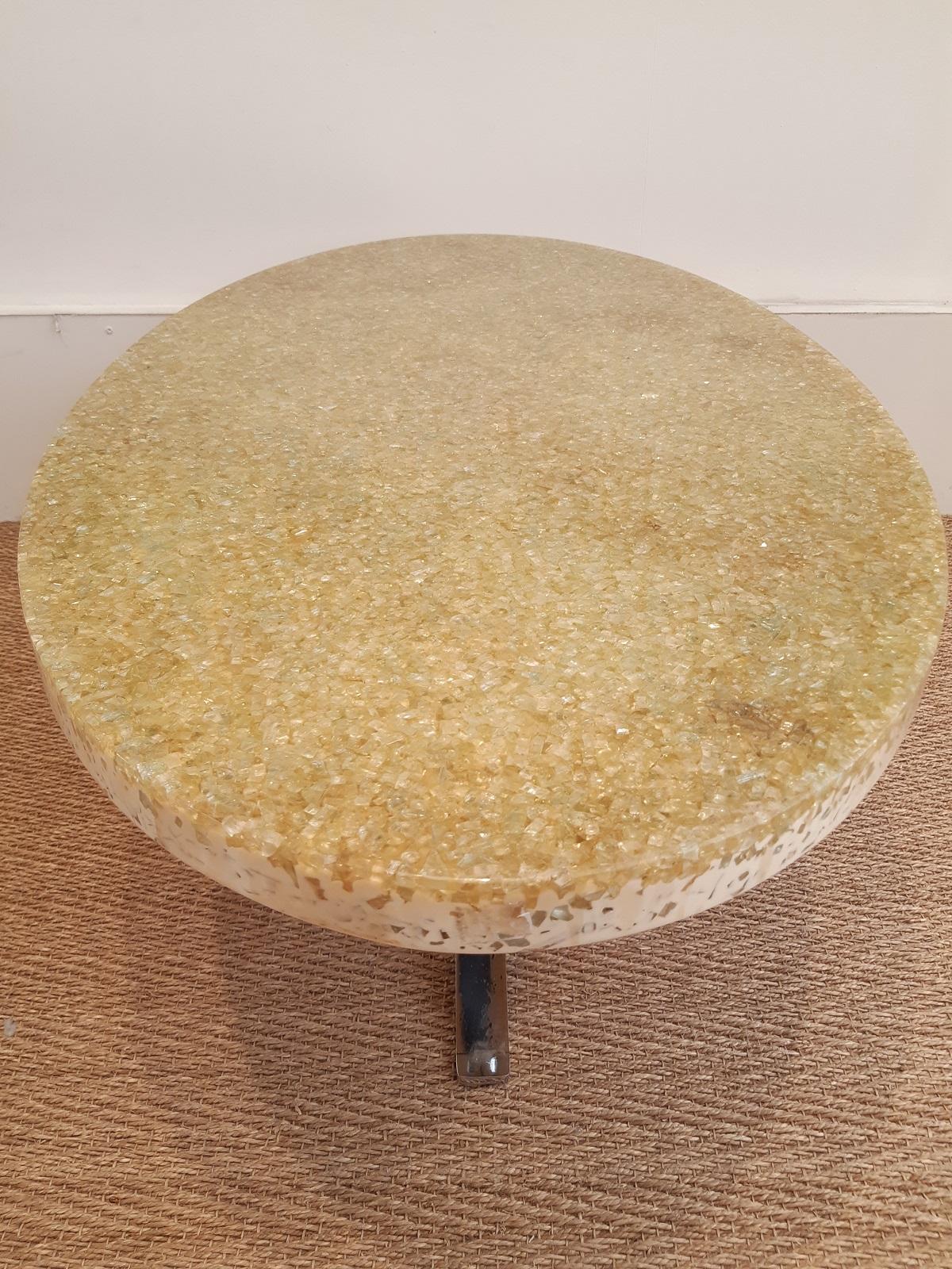 Pierre Giraudon French Design Resin Coffee Table, 1970 4