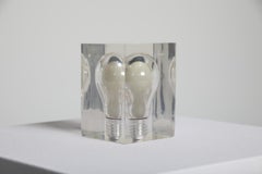 Pierre Giraudon "Light Bulp" Resin Sculpture, France, 1970s