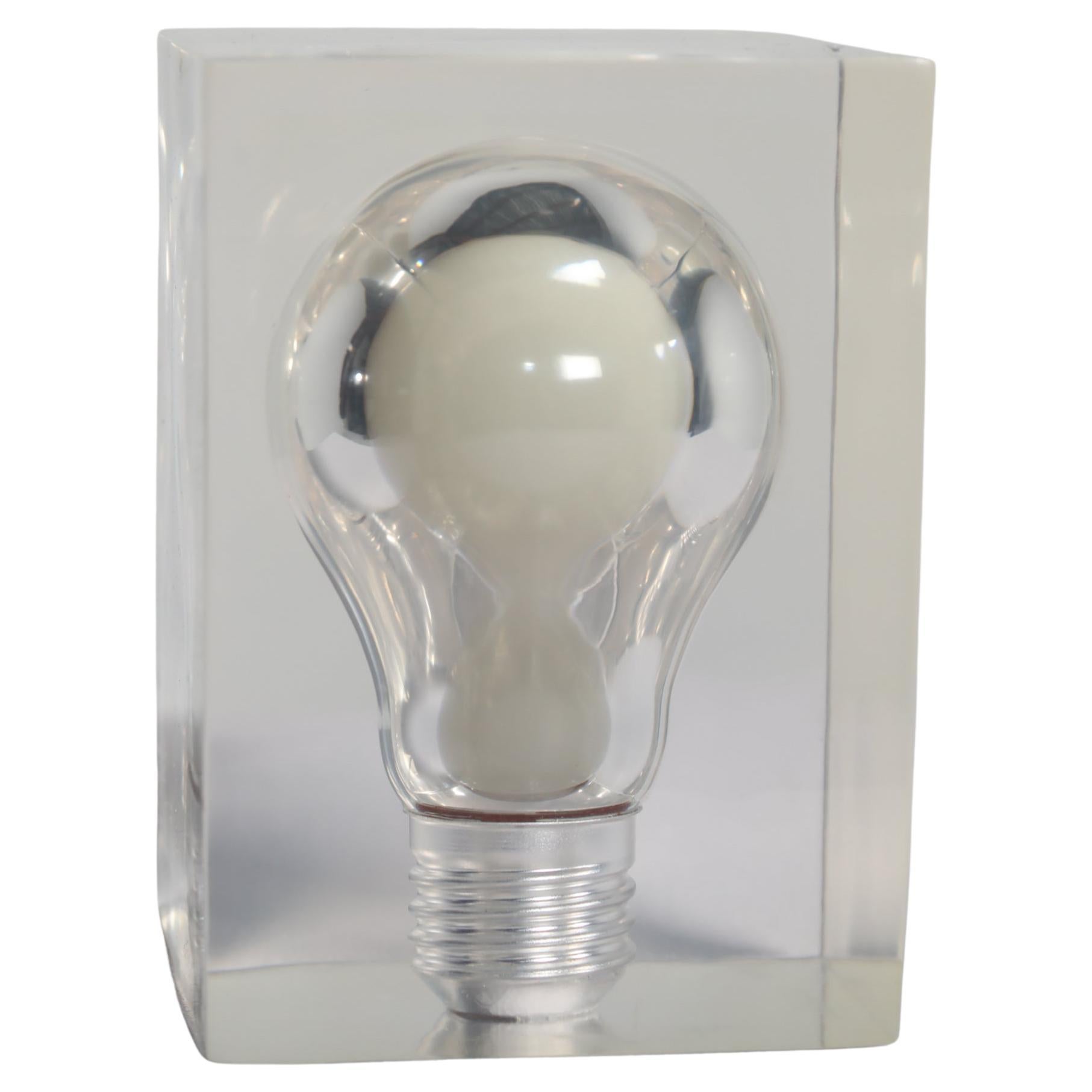 Pierre Giraudon Sculpture en résine "Light Bulp", France, années 1970