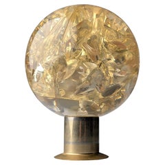 Pierre Giraudon Lucite Fractal Resin Sphere Sculpture Modern French Art 1970s