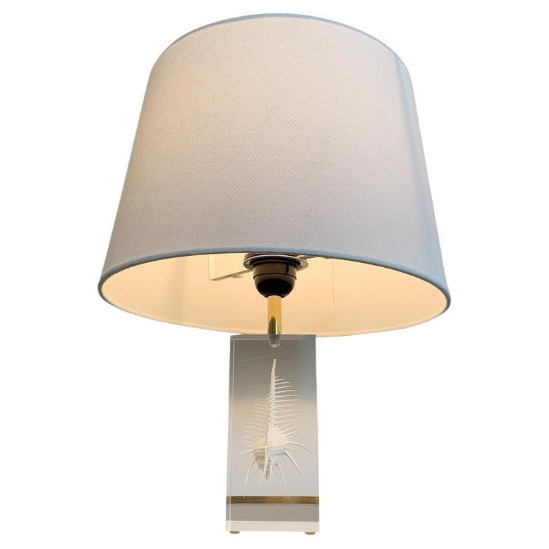 Pierre Giraudon Resin Suspension Shell Desk Lamp France 1960
s in vendita