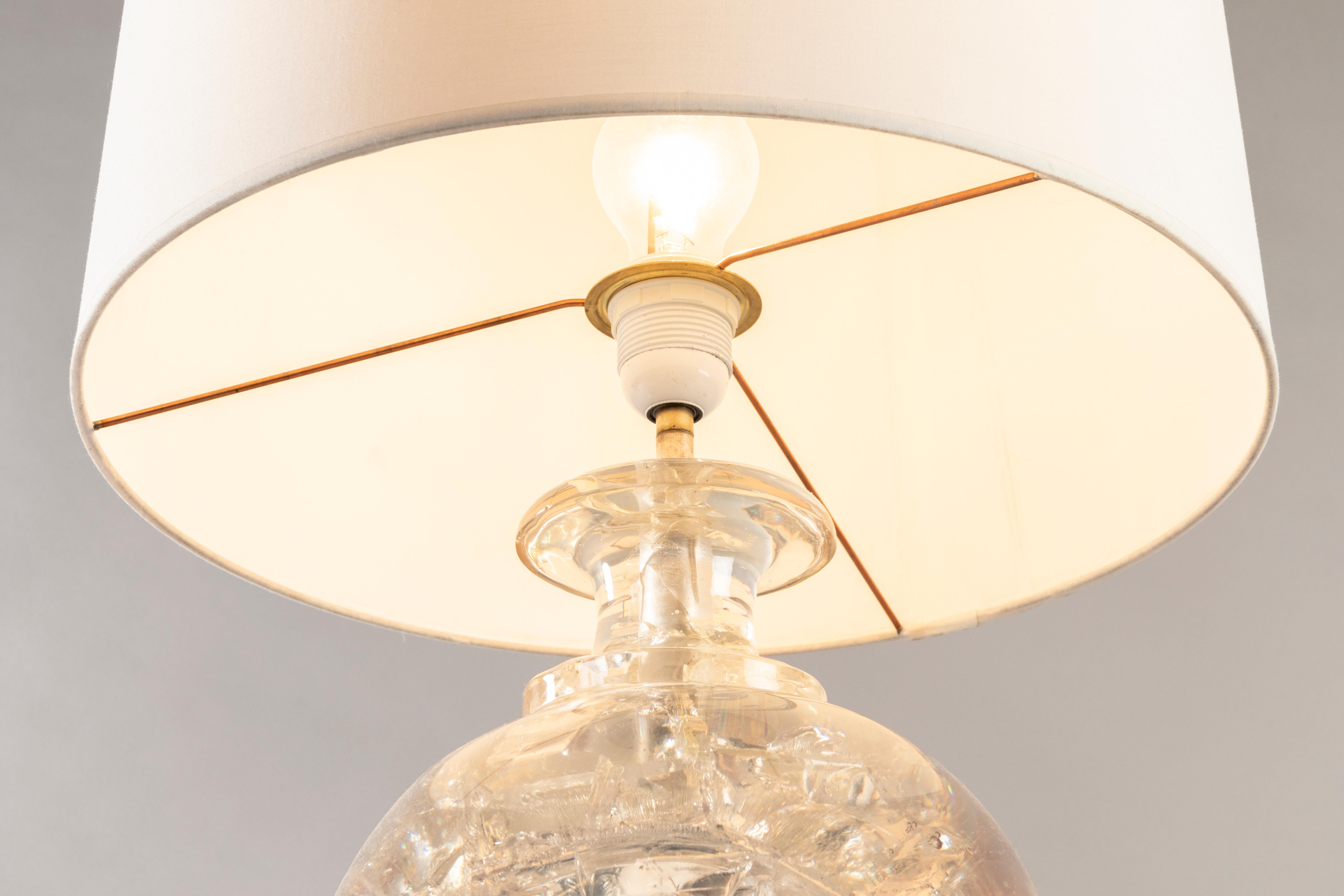 Fin du 20e siècle Lampe de bureau Pierre Giraudon en résine fractale, années 1970 en vente