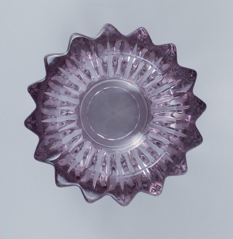 Art Deco Pierre Gire, Aka Pierre D'aesn. Light Purple Art Glass Bowl