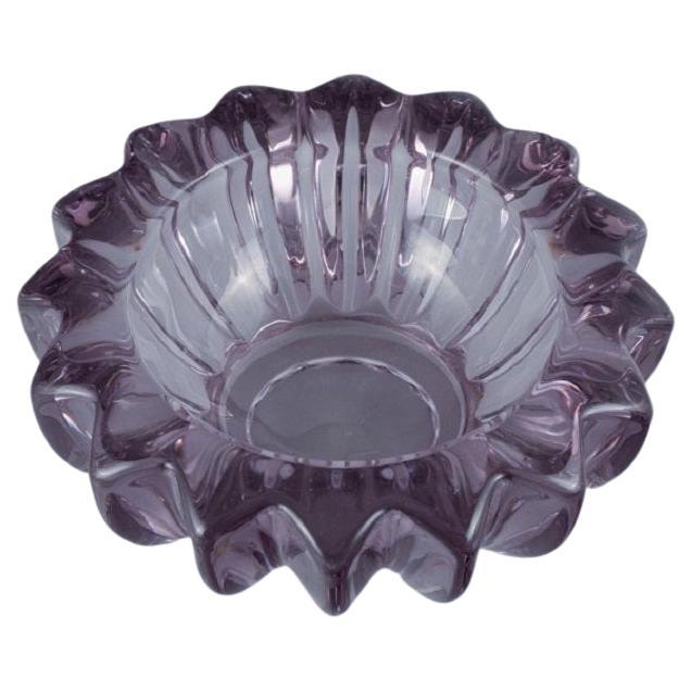 Pierre Gire, Aka Pierre D'aesn. Light Purple Art Glass Bowl