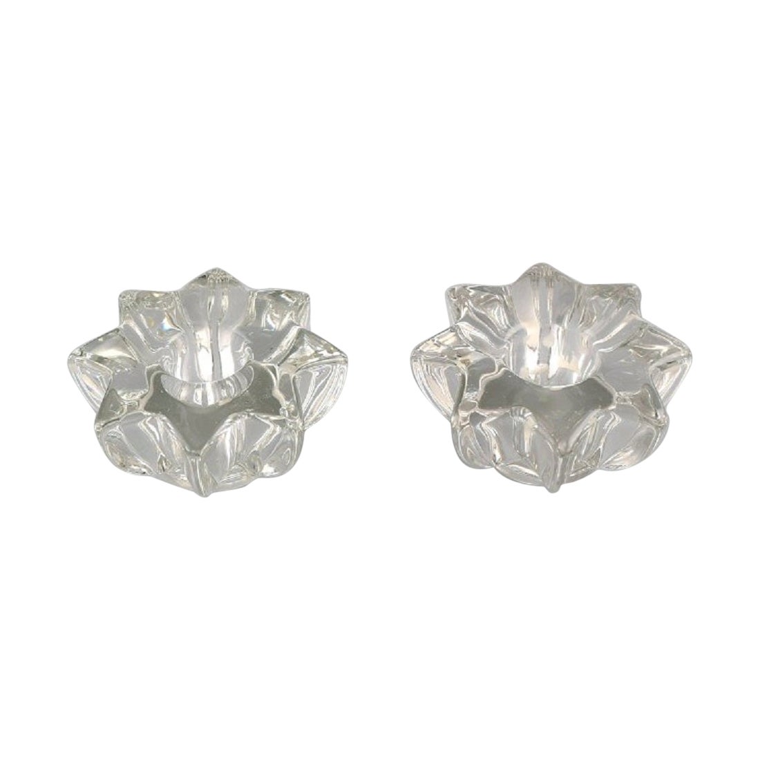 Pierre Gire '1901-1984', Aka Pierre D'Avesn. a Pair of Art Deco Candle Holders
