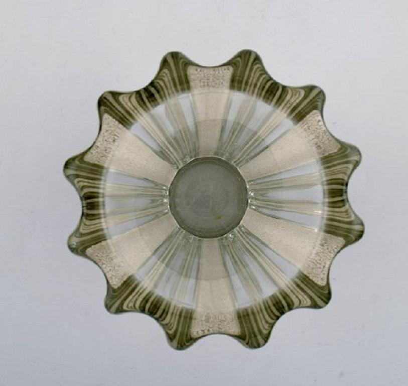 Metà XX secolo Pierre Gire '1901-1984', alias Pierre D'Avesn, Vaso Art Deco in vetro artistico trasparente in vendita