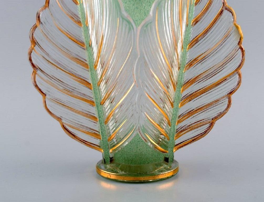 Pierre Gire, Aka Pierre d'Avesn, Rare Art Deco Vase in Art Glass In Excellent Condition For Sale In Copenhagen, DK