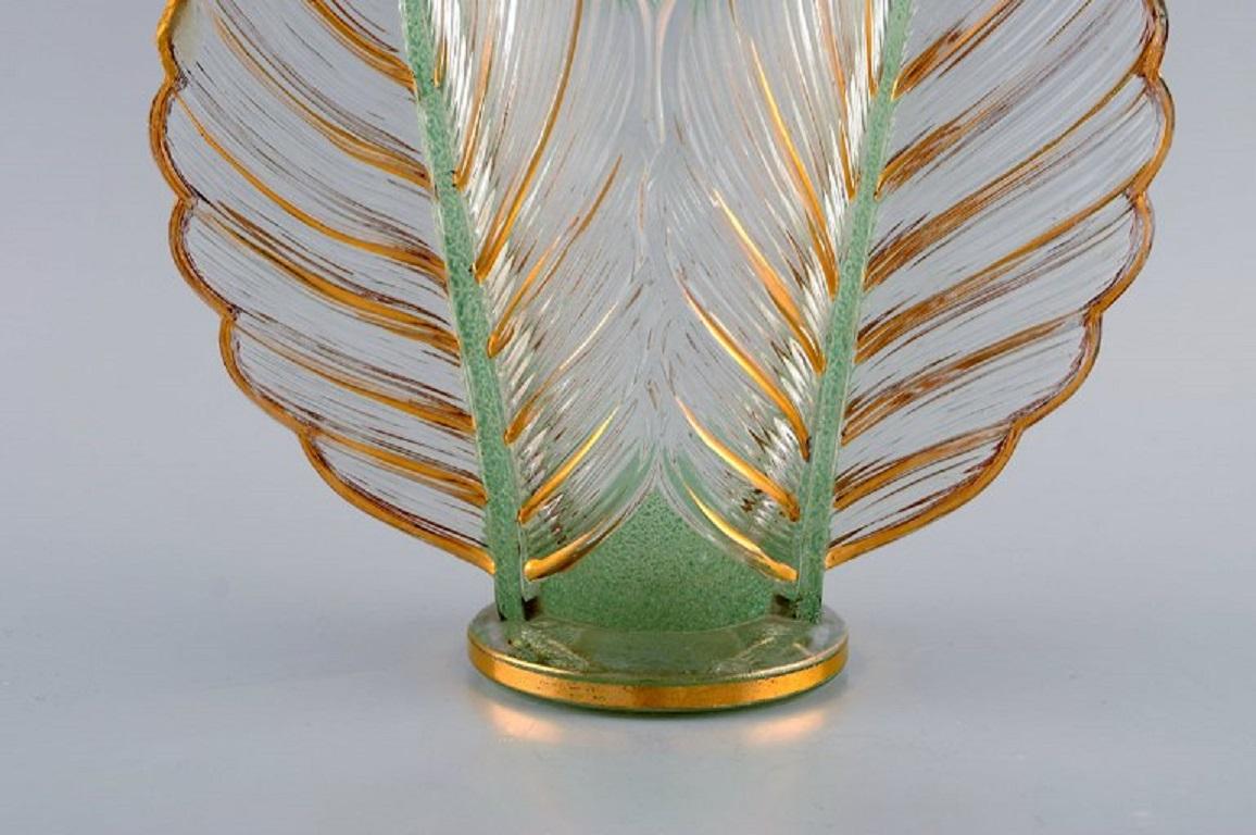 Pierre Gire, Aka Pierre d'Avesn, Rare Art Deco Vase in Art Glass For Sale 2
