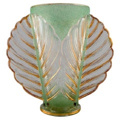Pierre Gire, Aka Pierre d'Avesn, Rare Art Deco Vase in Art Glass