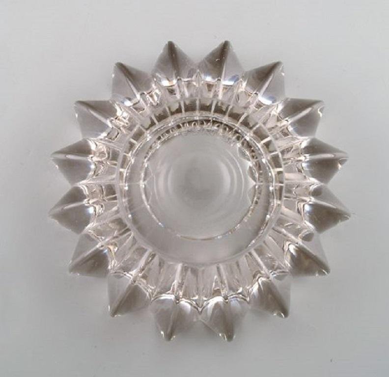 Cut Glass Pierre Gire '1901-1984', Aka Pierre d'Avesn, Two Art Deco Bowls, 1940s