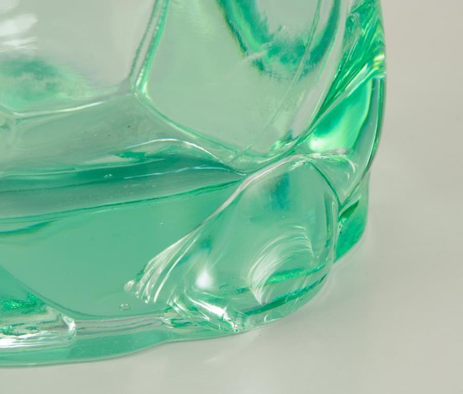 Vetro artistico Pierre Gire alias Pierre D'Avesn. Vaso Art Déco in vetro artistico verde. in vendita