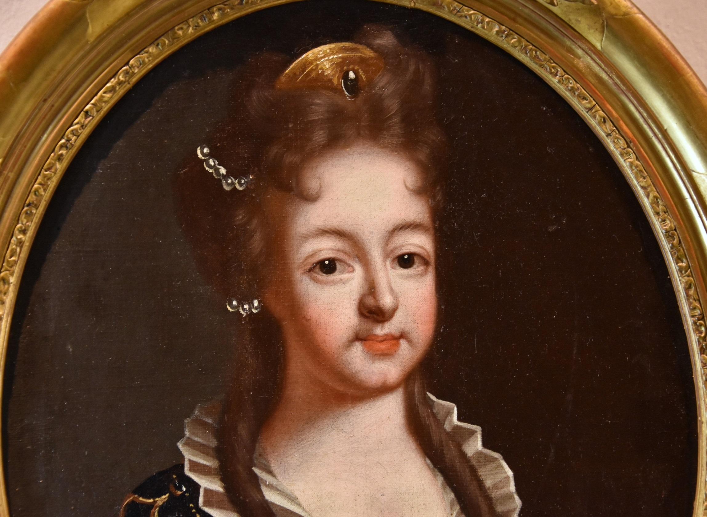 Filippo V Re di Spagna Louise Savoy Regina Gobert Dipinto a olio del 18° secolo Old master in vendita 3