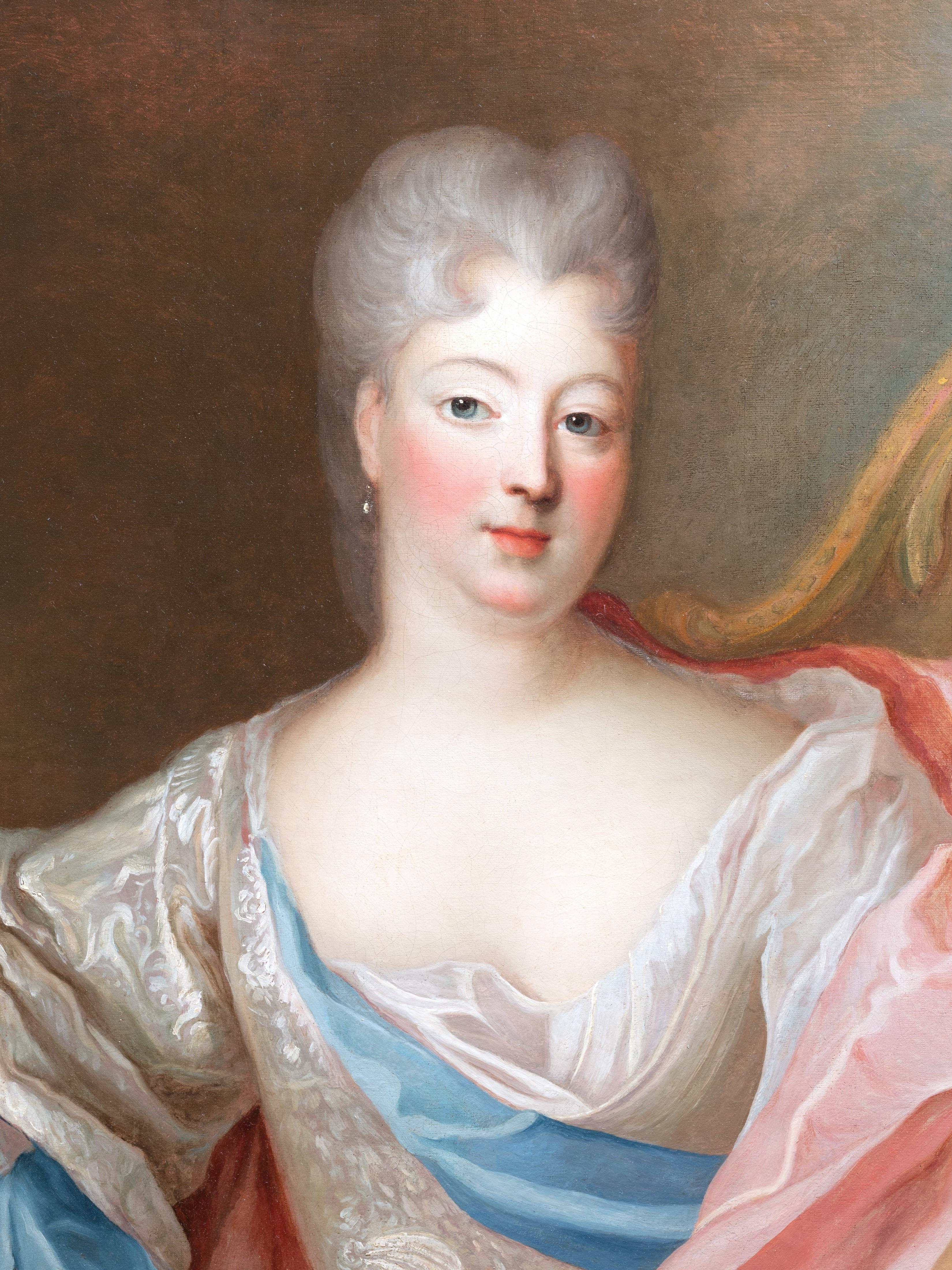 XVIIIe siècle Portrait français d'une femme en tant que Vénus, attribué à Pierre Gobert en vente 2