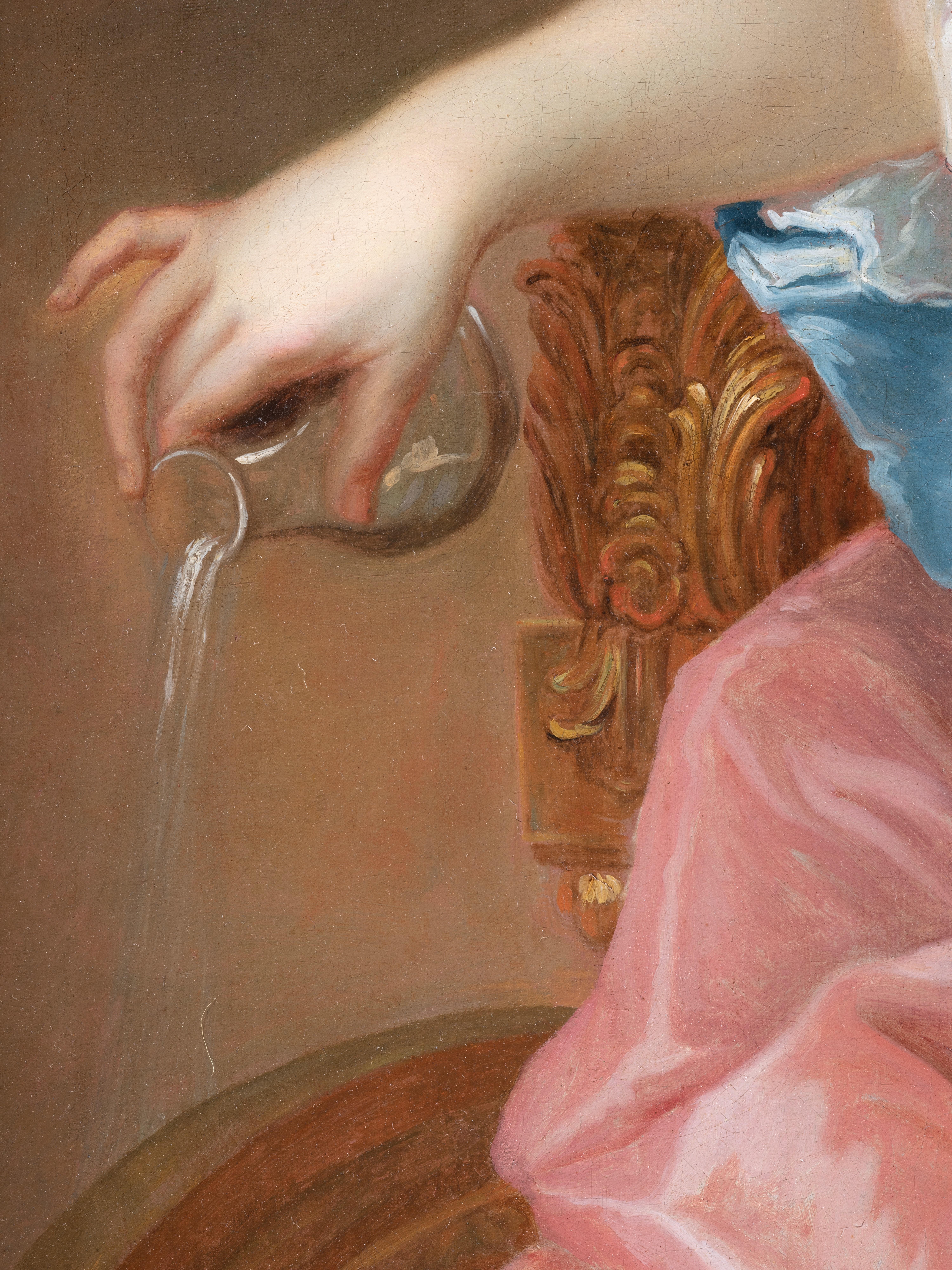 18. Jahrhundert. Französisches Porträt einer Dame als Venus, Pierre Gobert zugeschrieben im Angebot 6