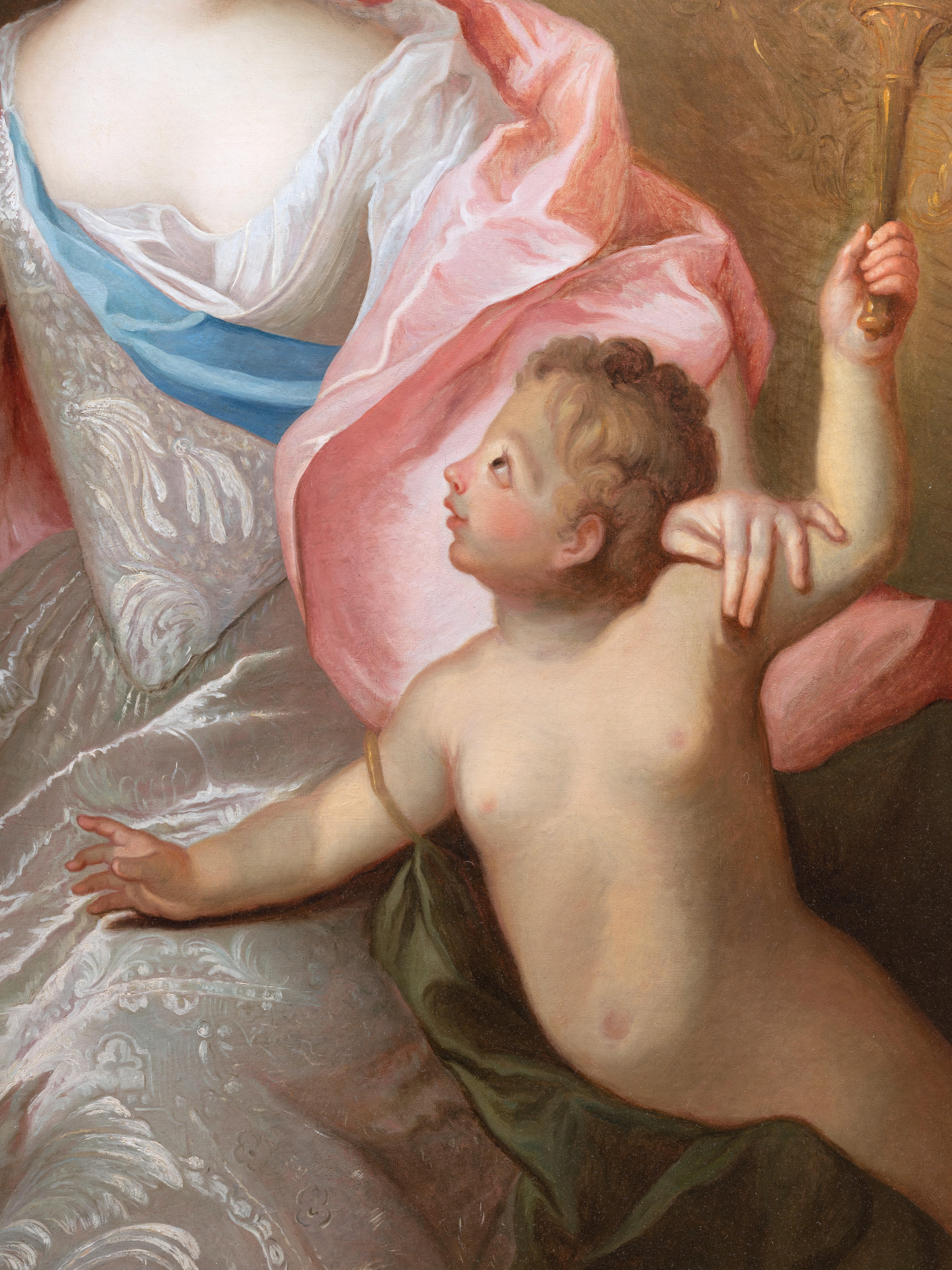 18. Jahrhundert. Französisches Porträt einer Dame als Venus, Pierre Gobert zugeschrieben im Angebot 7
