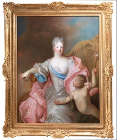 18th c. French Portrait of a Lady as Venus, attributed to Pierre Gobert