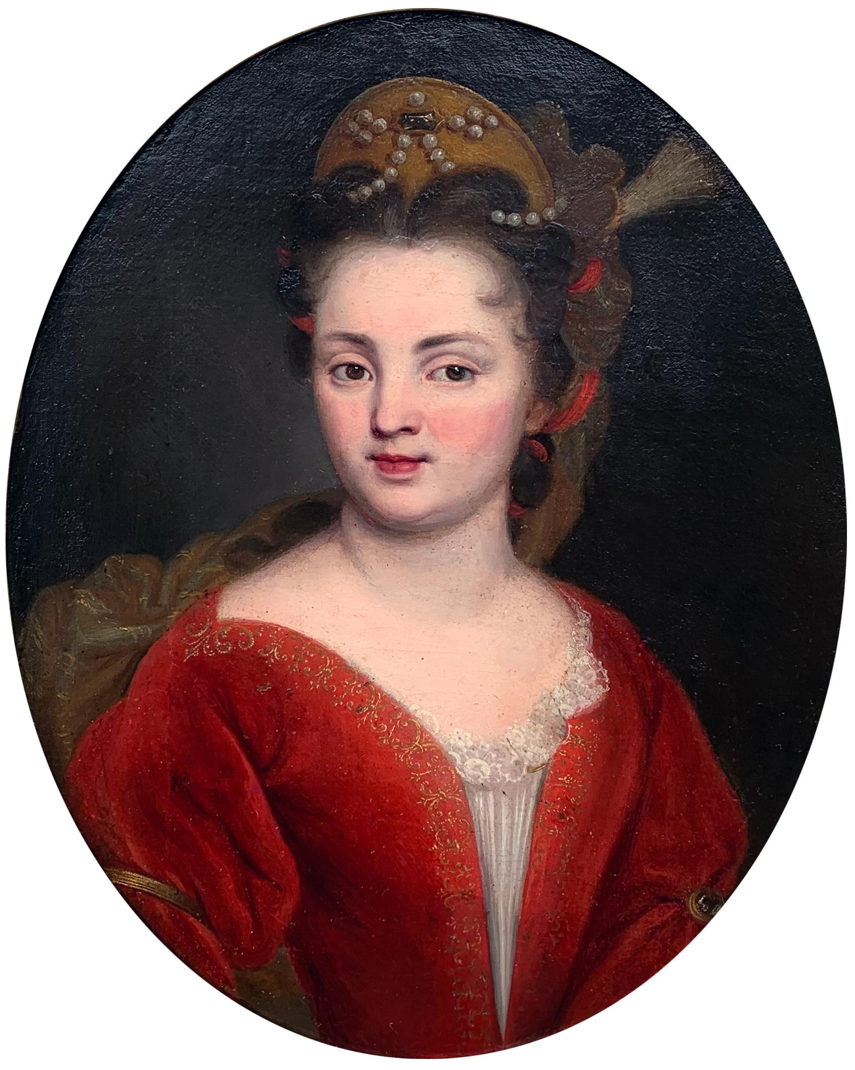 Portrait du XVIIIe siècle attribué à Pierre Gobert (1662/1744) en vente 1