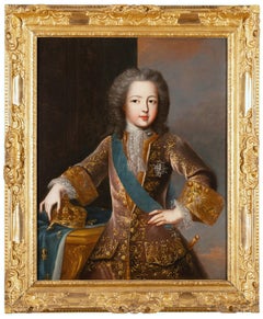 Portrait of French King Louis XV, studio of Pierre Gobert, Paris, 18th century