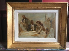 Ess- und Getränke, impressionistisches Ölgemälde