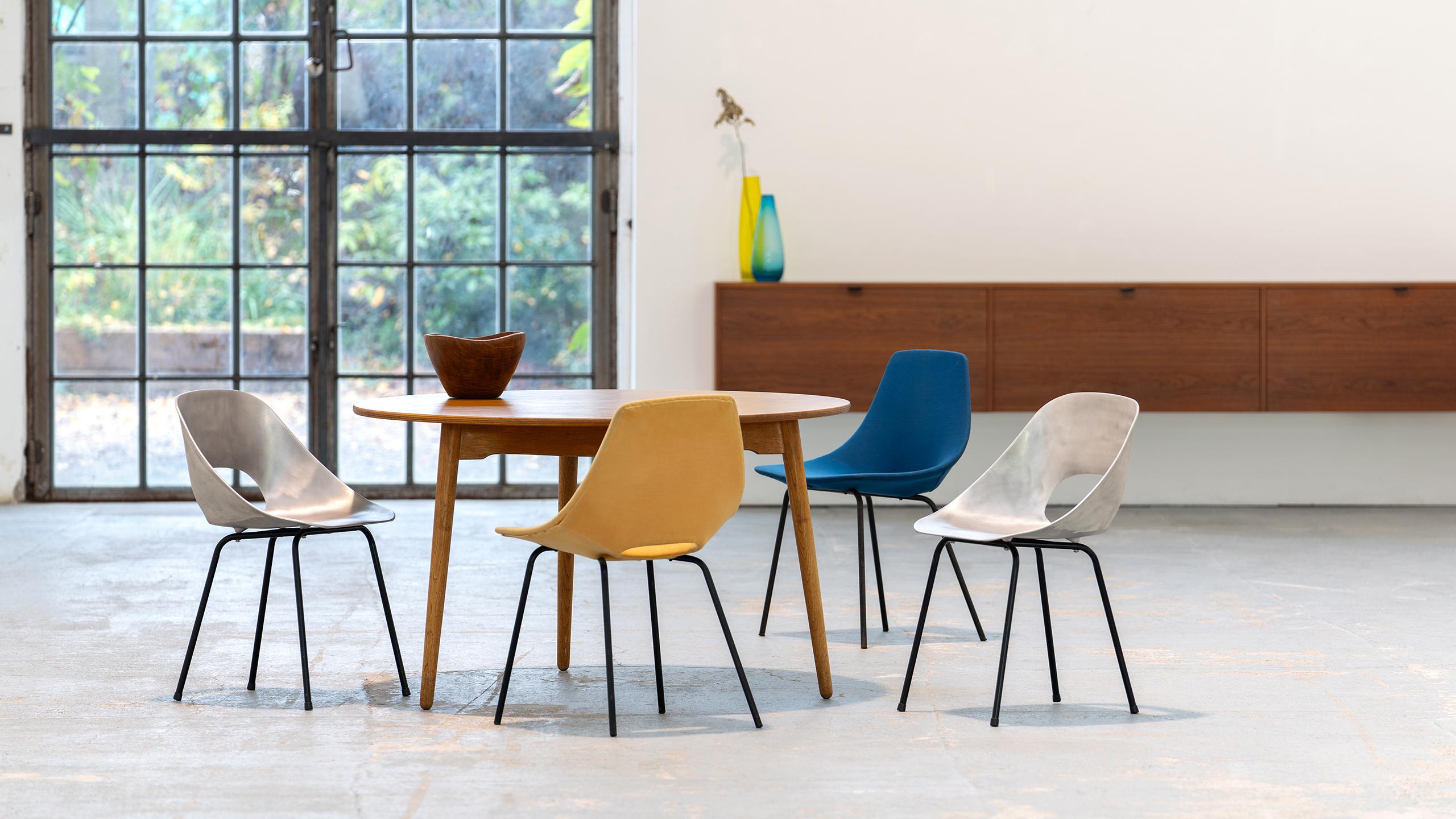 Pierre Guariche 2x Tonneau Chair 1950 by Steiner, France Mid Centruy Modern For Sale 13