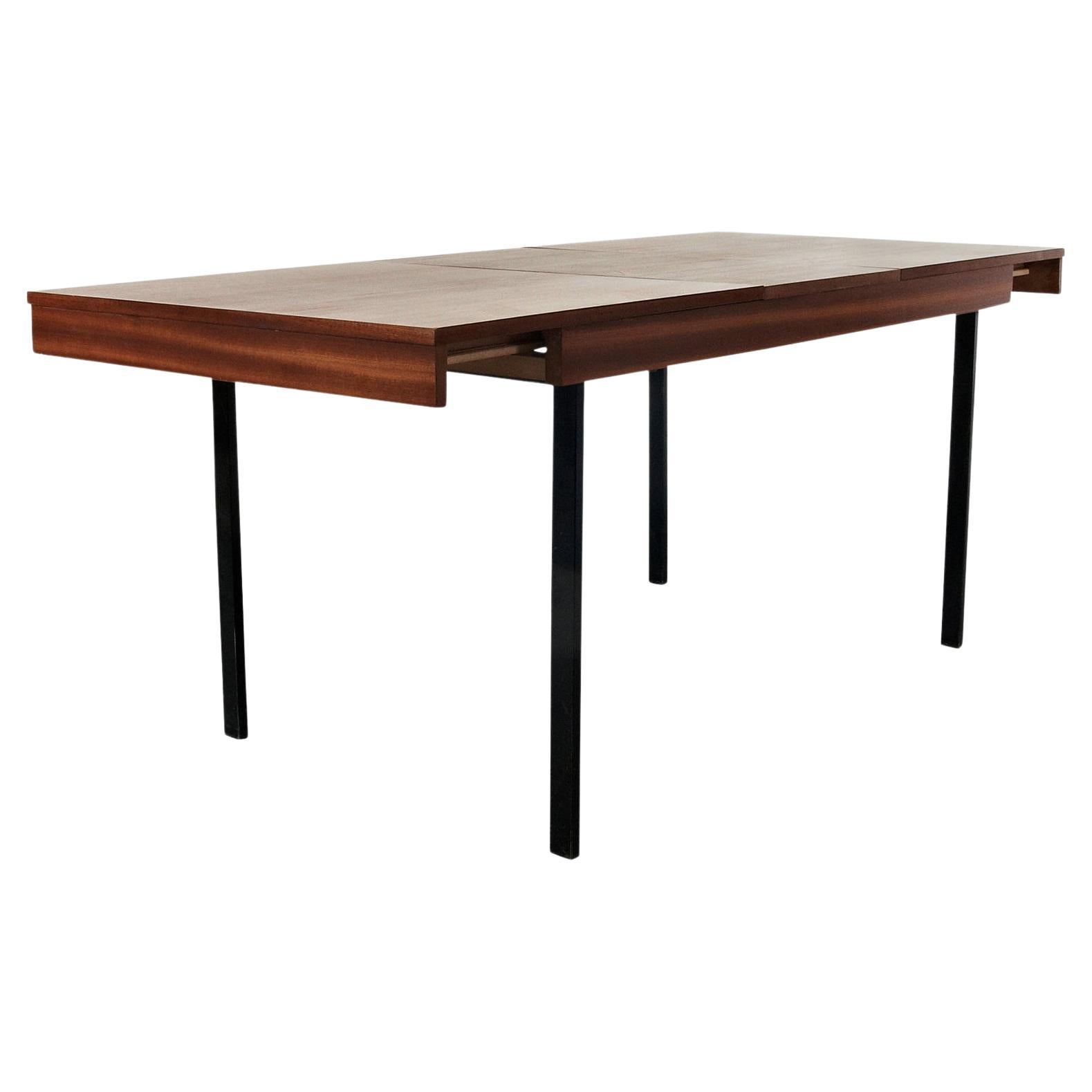 Pierre Guariche Table de salle à manger à rallonge réglable - Mid-Century French Design en vente