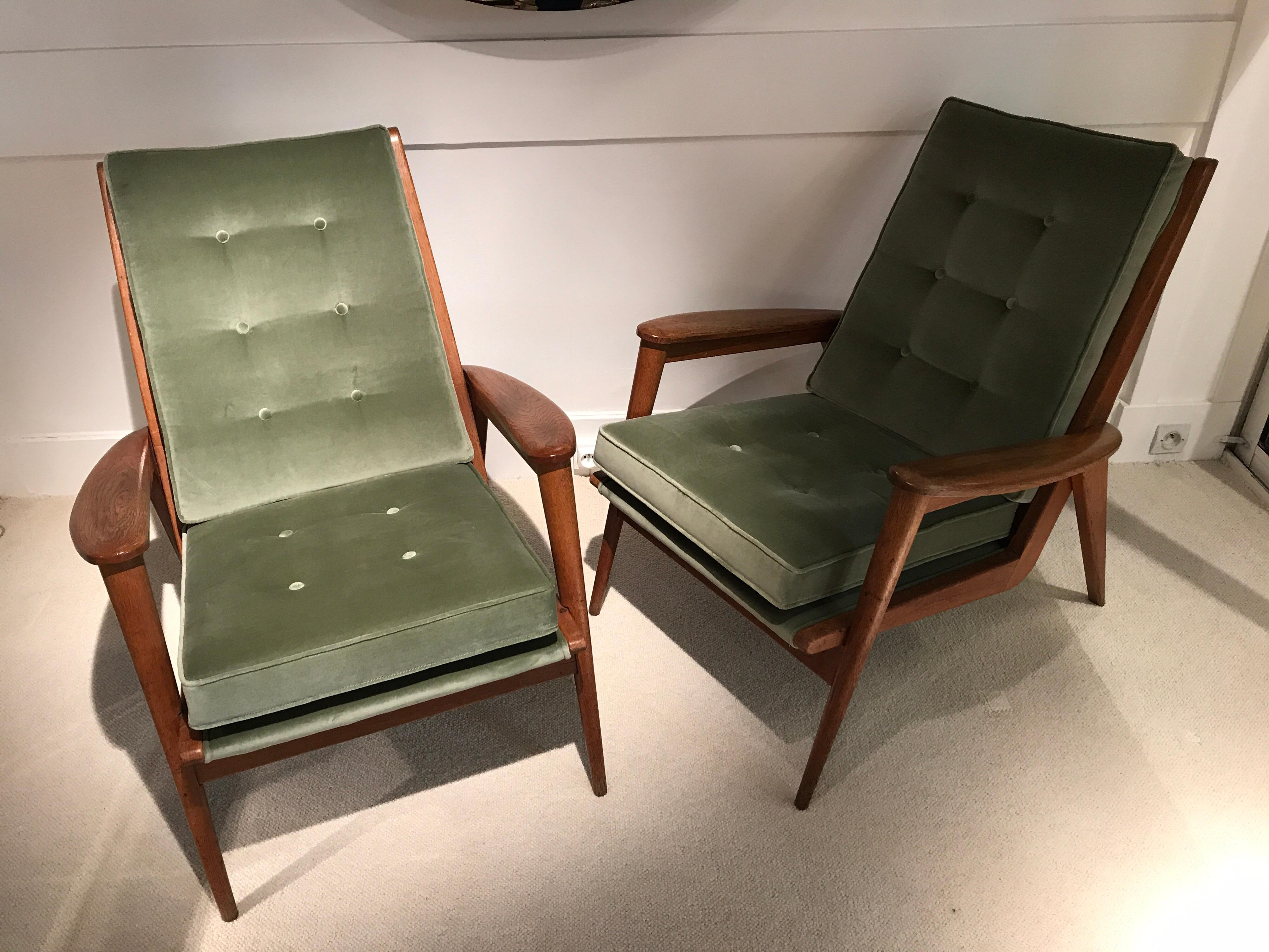 Pierre Guariche Armchairs In Good Condition In Saint-Ouen, FR