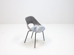 Pierre Guariche Cast Aluminium "Tonneau" Chair, Steiner Meubles, Paris, 1954