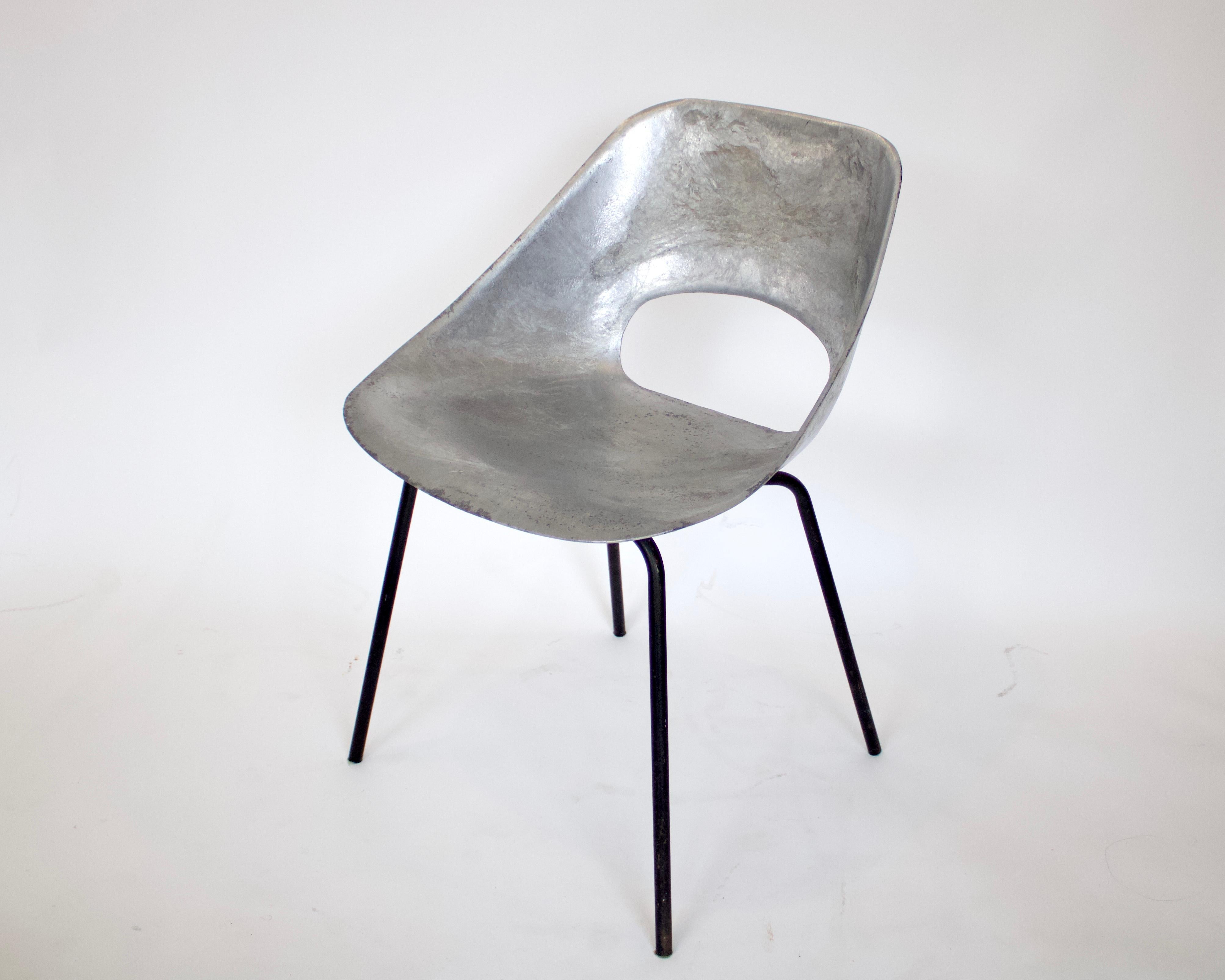 Pierre Guariche Cast Aluminum Tulip Chairs for Steiner, France, circa 1954 2