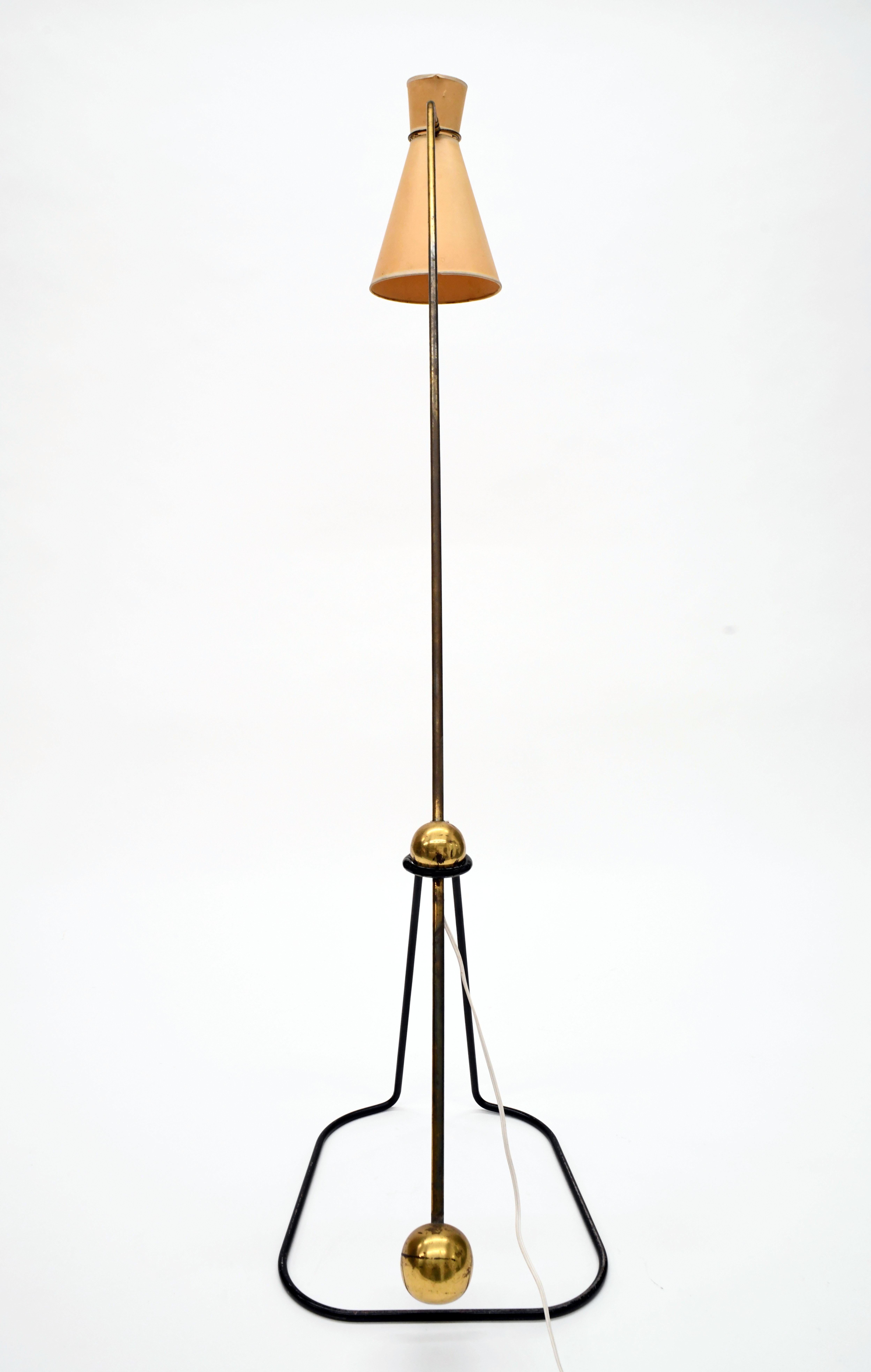 Mid-20th Century Pierre Guariche Equilibrium French Modern Floor Lamp