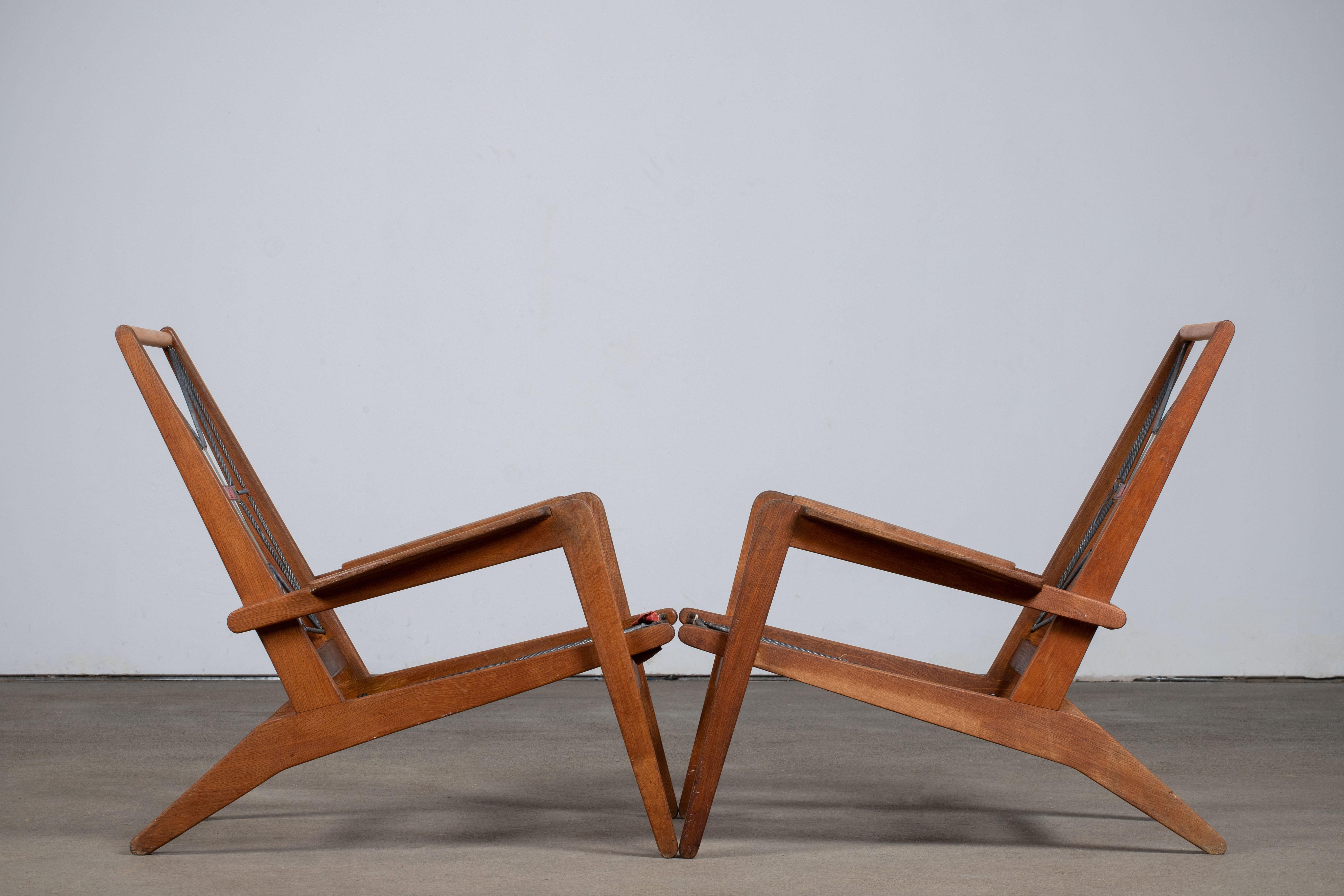 Pierre Guariche for Airborne Pair of Lounge Chairs 3