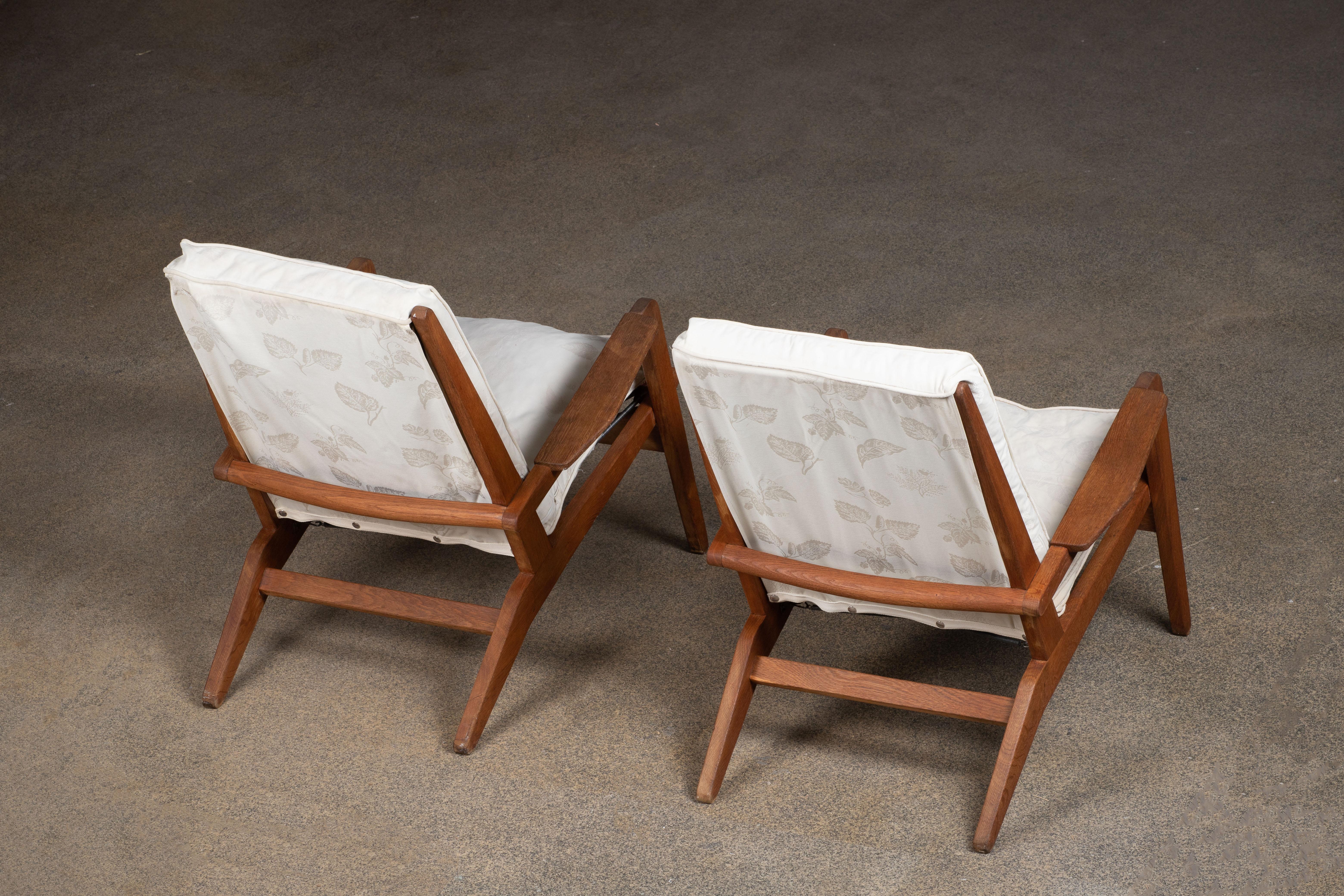 Pierre Guariche for Airborne Pair of Lounge Chairs 7