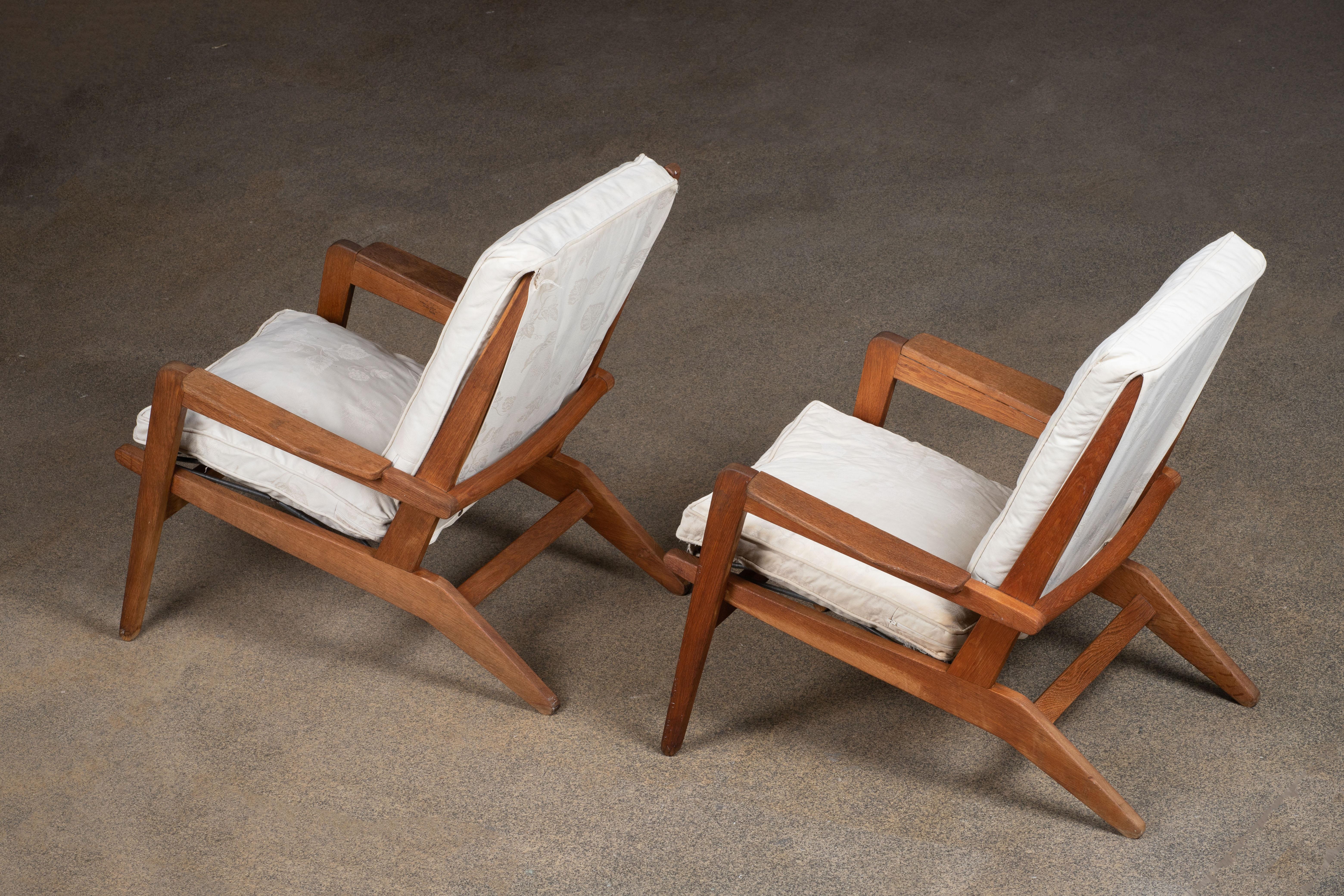 Pierre Guariche for Airborne Pair of Lounge Chairs 8