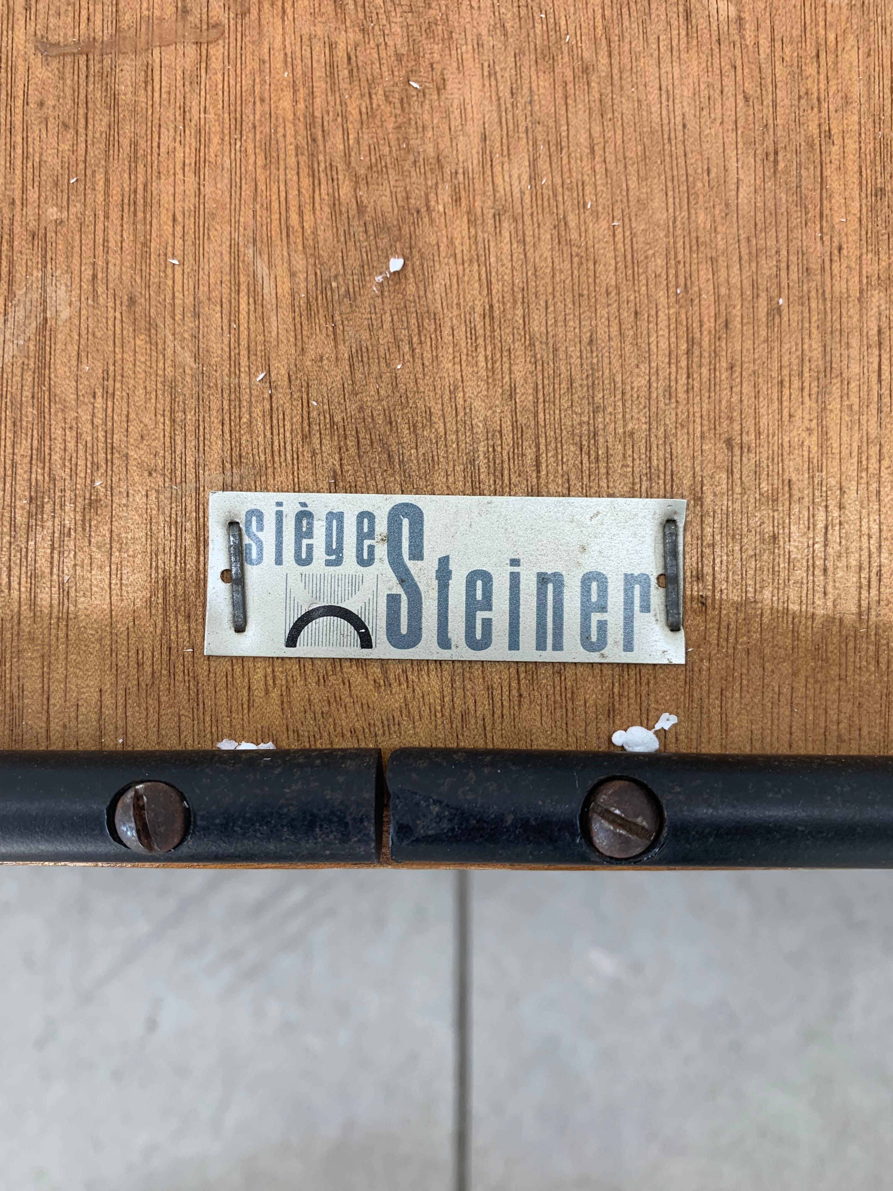 Tische von Pierre Guariche für Steiner Volante – 4er-Set (Moderne der Mitte des Jahrhunderts) im Angebot