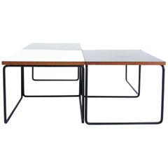 Pierre Guariche, France 1950, Set of 4 Minimal Design Side Table