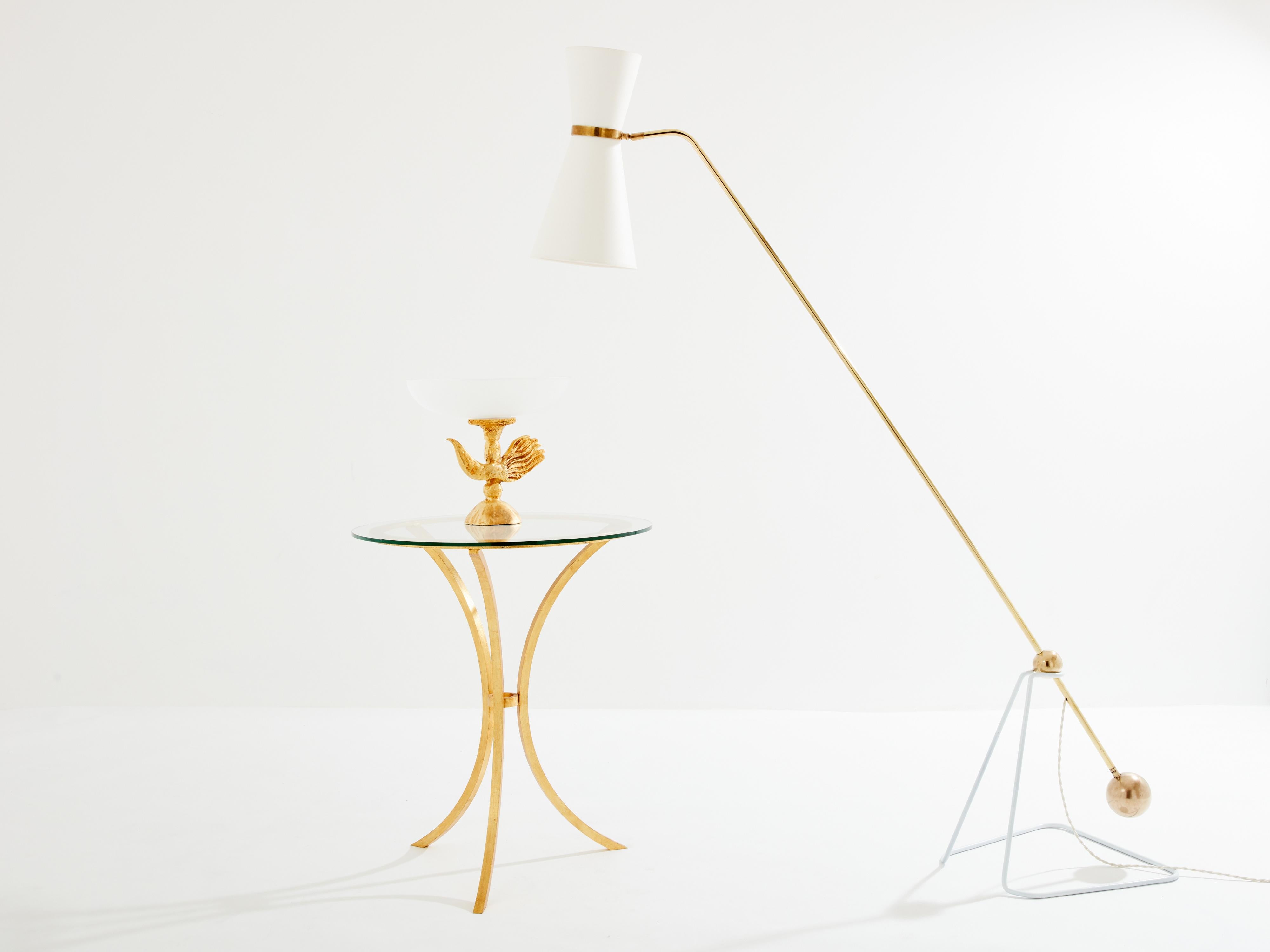 Milieu du XXe siècle Lampadaire balancier G2 Pierre Guariche, 1951