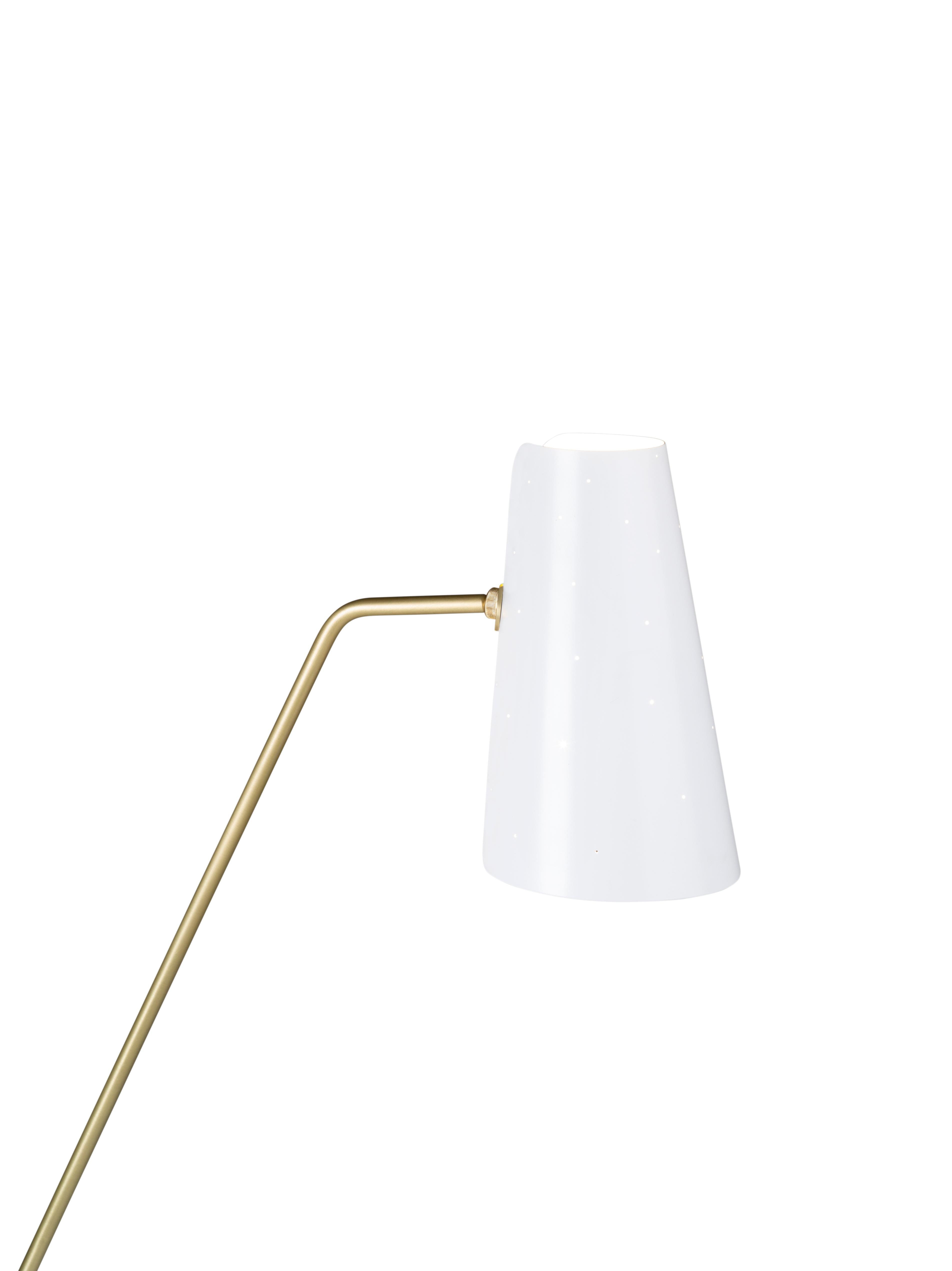 Verstellbare Stehlampe „G21“ von Pierre Guariche für Sammode Studio in Weiß im Angebot 2