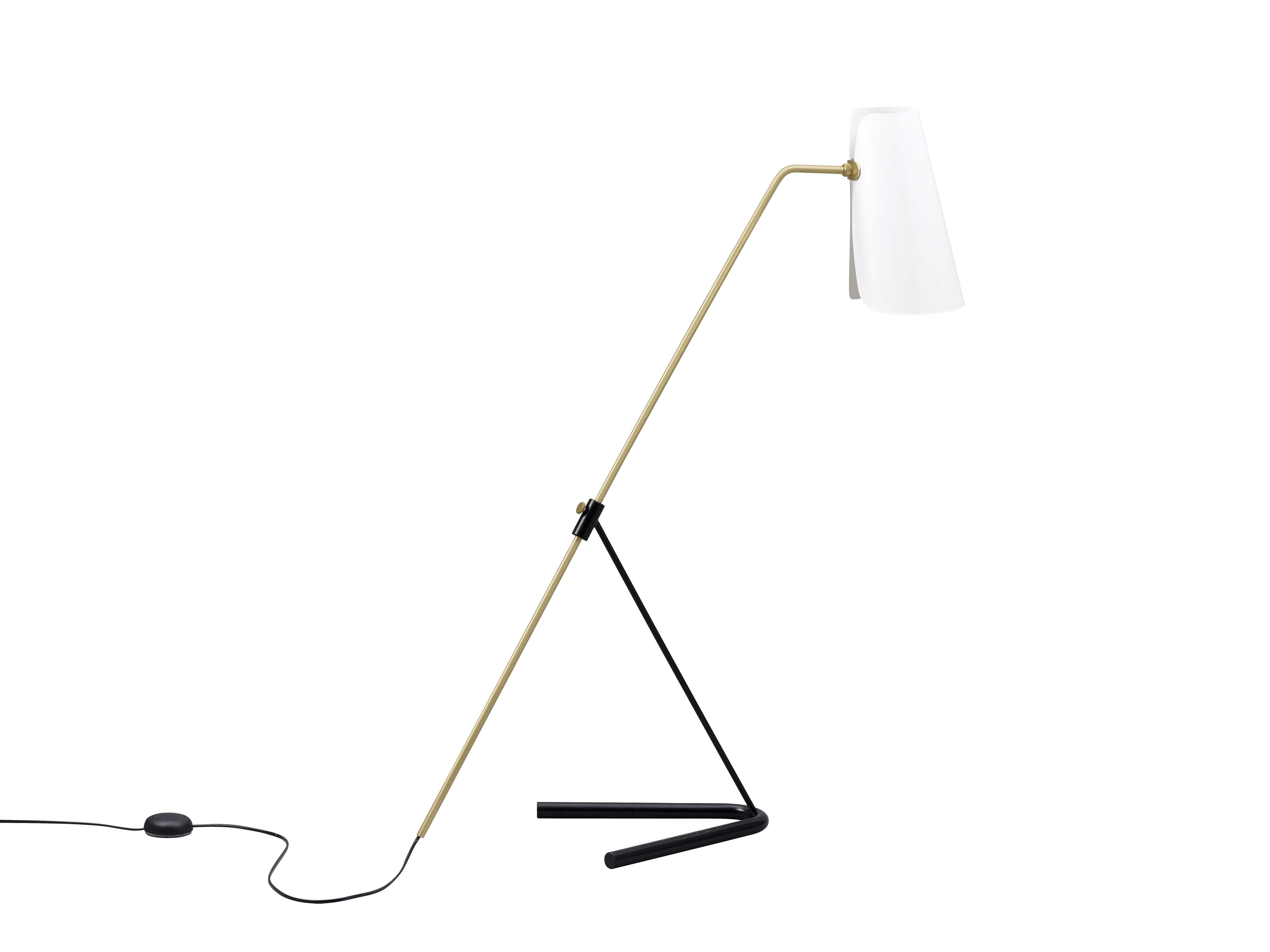 Verstellbare Stehlampe „G21“ von Pierre Guariche für Sammode Studio in Weiß im Angebot 3