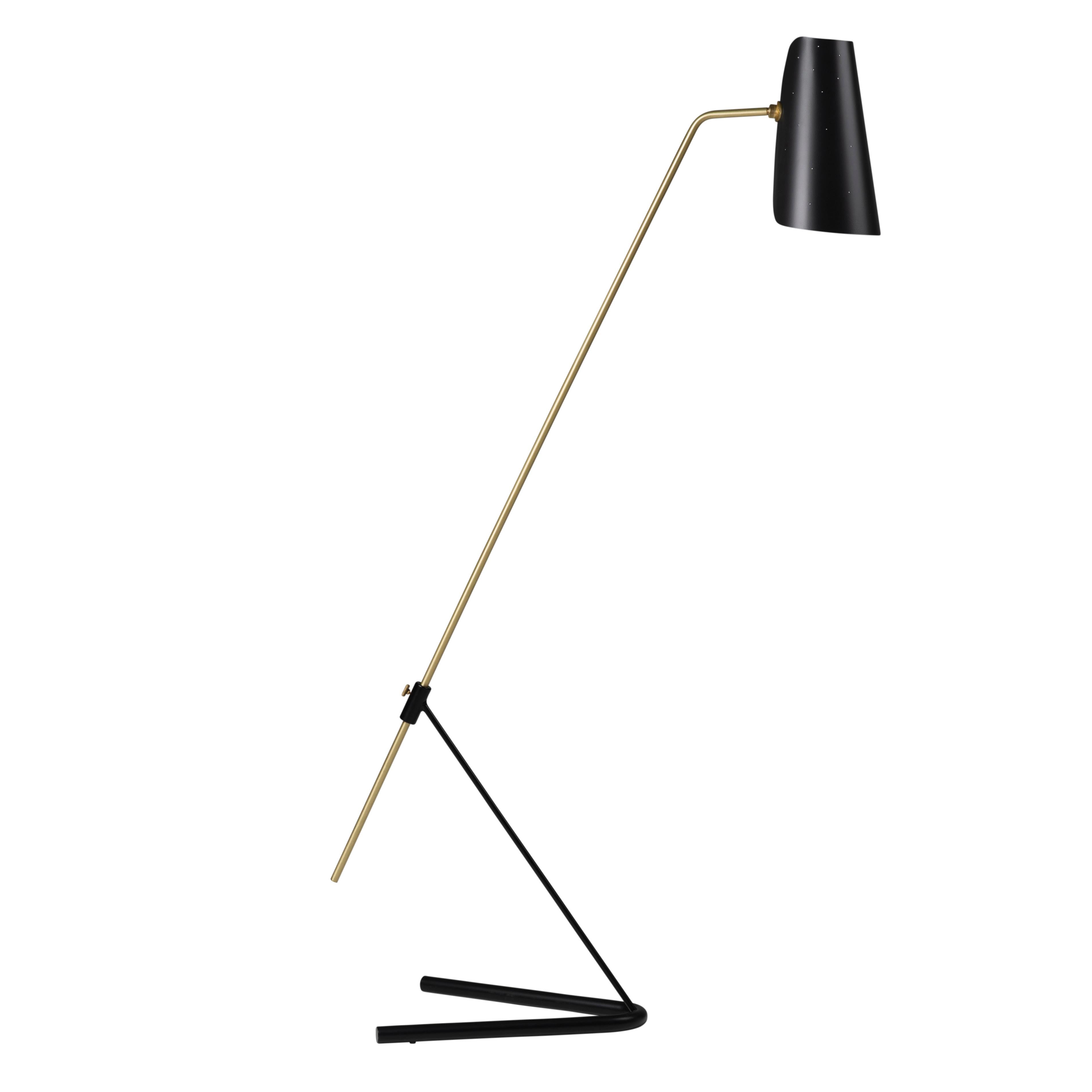 Verstellbare Stehlampe „G21“ von Pierre Guariche für Sammode Studio in Weiß im Angebot 6