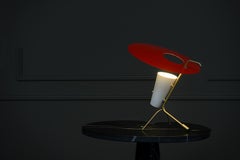 Lampe de bureau G24 rouge et blanche Pierre Guariche pour Sammode Studio