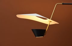 Pierre Guariche G25 Wall Light in Black and White for Sammode Studio