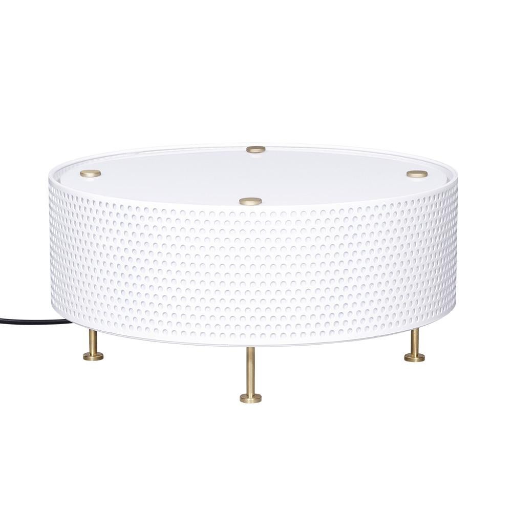 French Pierre Guariche 'G50' Table Lamp for Sammode Studio in White For Sale