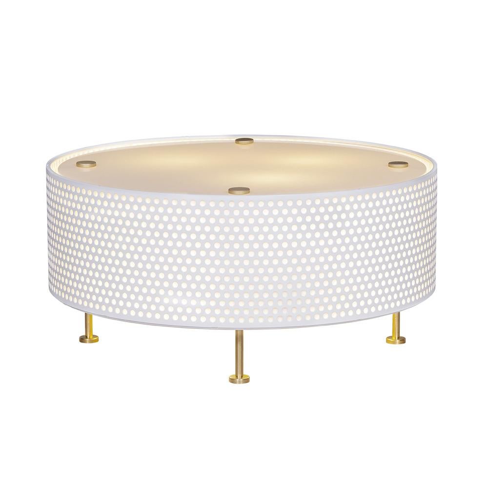 Painted Pierre Guariche 'G50' Table Lamp for Sammode Studio in White For Sale