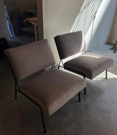 Pierre Guariche, Joseph-André Motte and Michel Mortier G2 Lounge Chairs, Pair