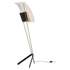 Stehlampe aus Kite in Schwarz und Weiß von Pierre Guariche für Sammode Studio