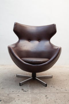 Pierre Guariche Lounge Swivel Chair "Jupiter" Designed by Meurop Belgium, 1960s