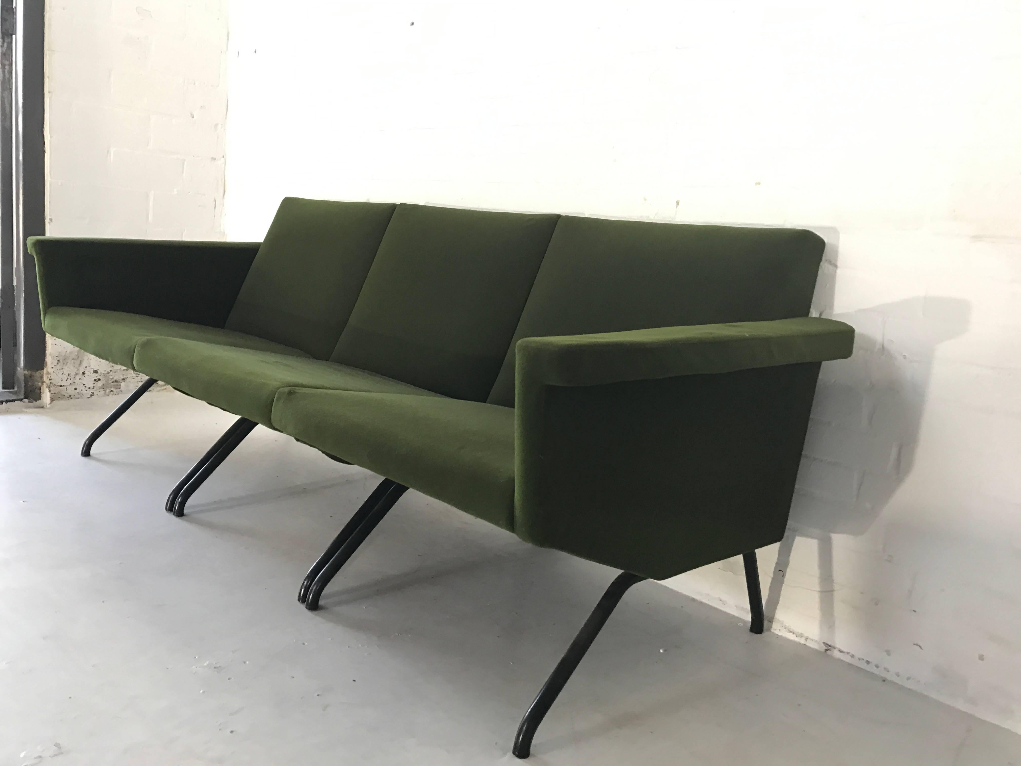 Pierre Guariche Mid-Century Modern Segmented Sofa In Good Condition For Sale In The Hague, NL
