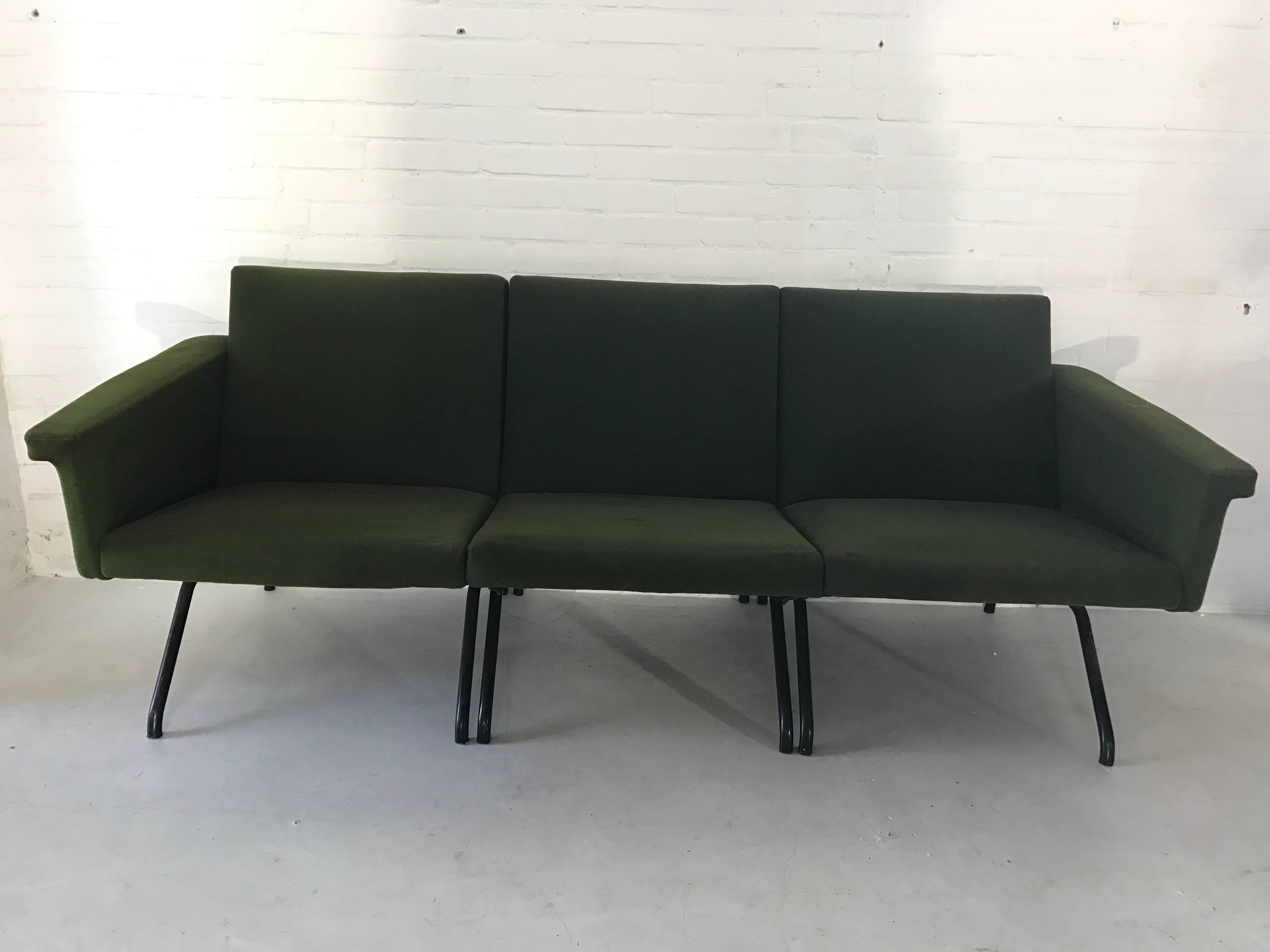 Pierre Guariche Mid-Century Modern Segmented Sofa For Sale 1