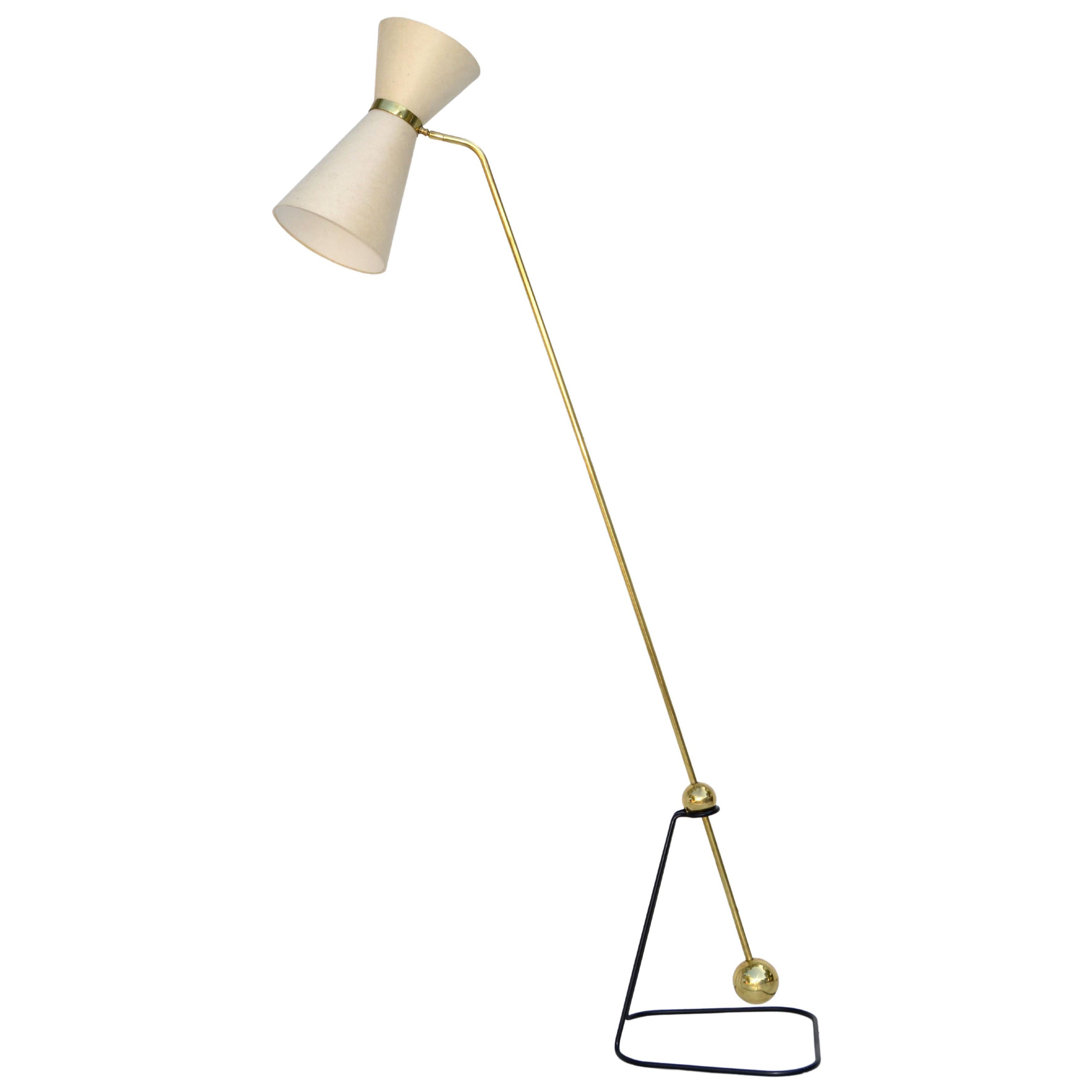 Lampadaire Pierre Guariche Modèle G2 Equilibrium de Mathieu Diderot, Paris 1950