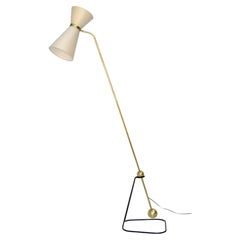 Pierre Guariche Model G2 Equilibrium Floor Lamp by Mathieu Diderot, Paris 1950